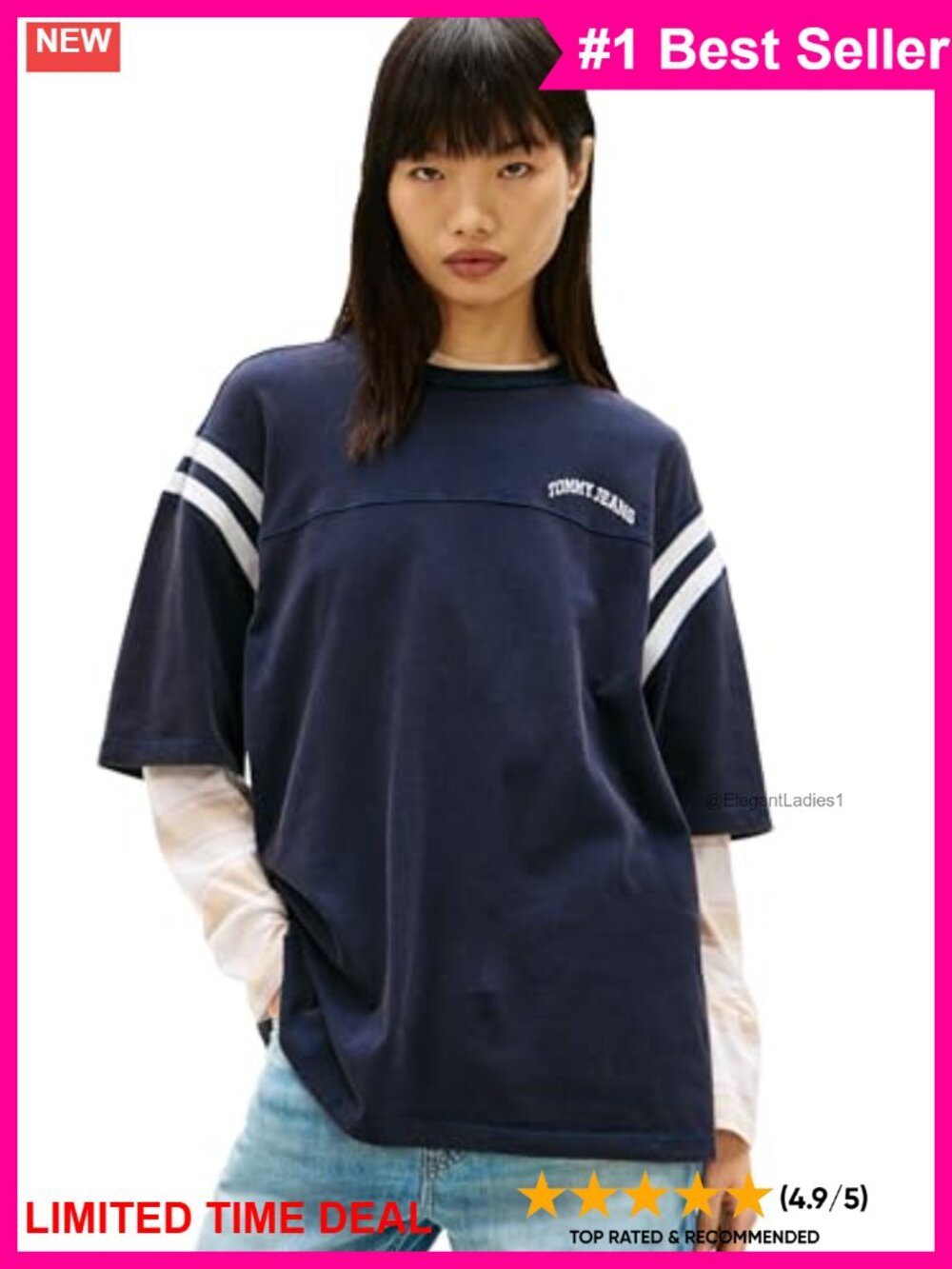 Oversized Cotton Graphic Tee Crew Neck Boxy Short Sleeve Casual Top